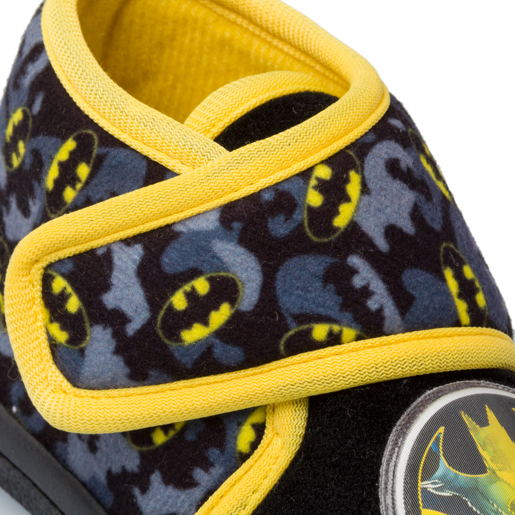 Pantofole da bambino nere con stampa Batman