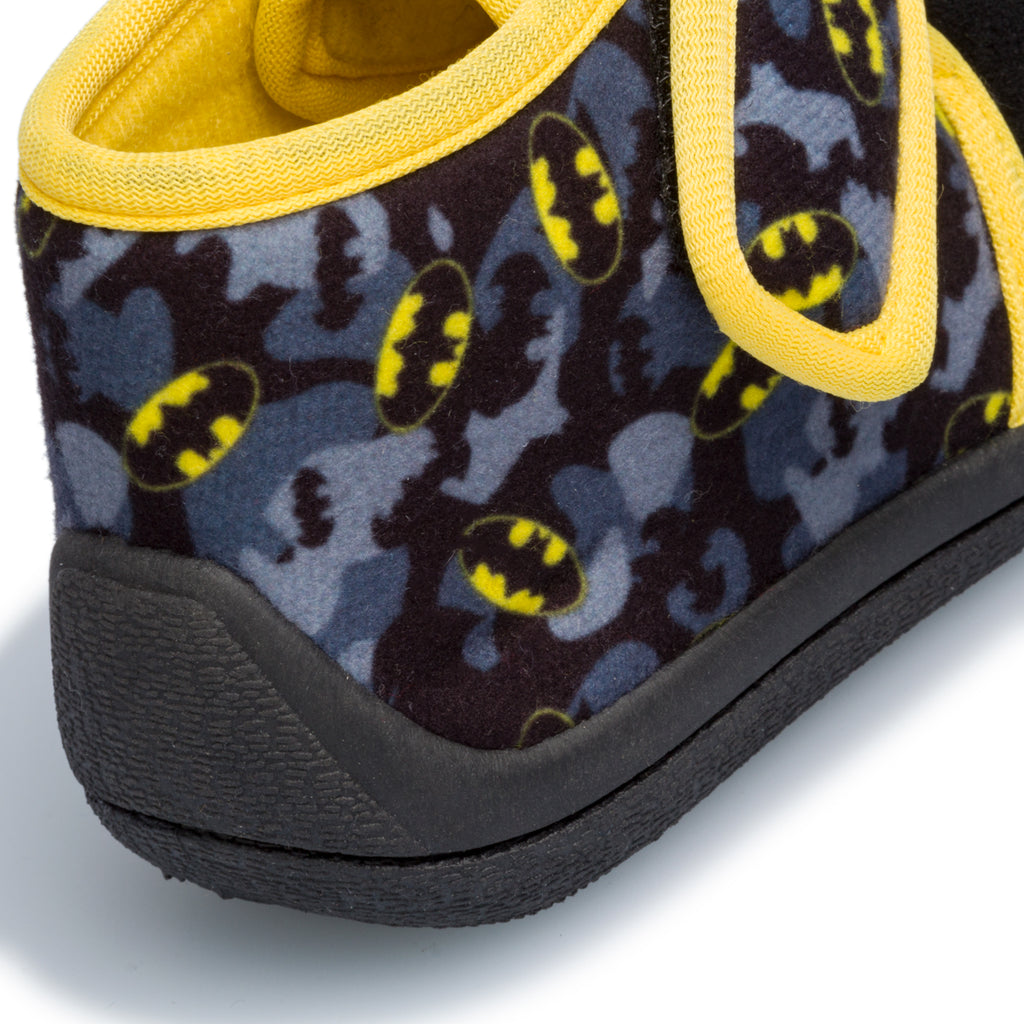 Pantofole da bambino nere con stampa Batman