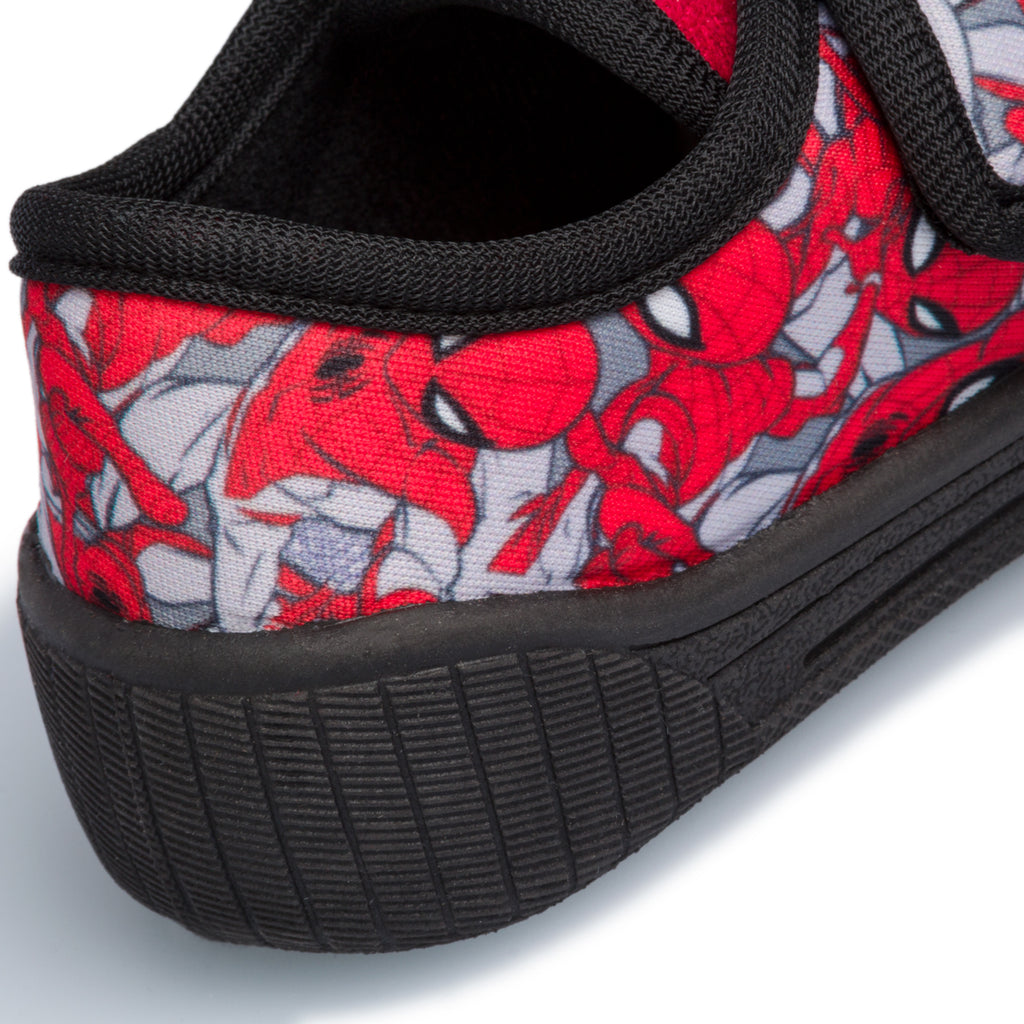 Pantofole da bambino rosse con stampa Spiderman