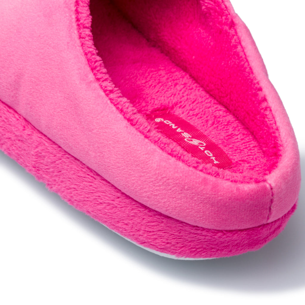 Pantofole da bambina fucsia con stampa unicorno Hot Sand