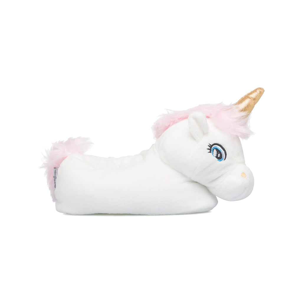 Pantofole unicorno bianche da bambina Hot Sand