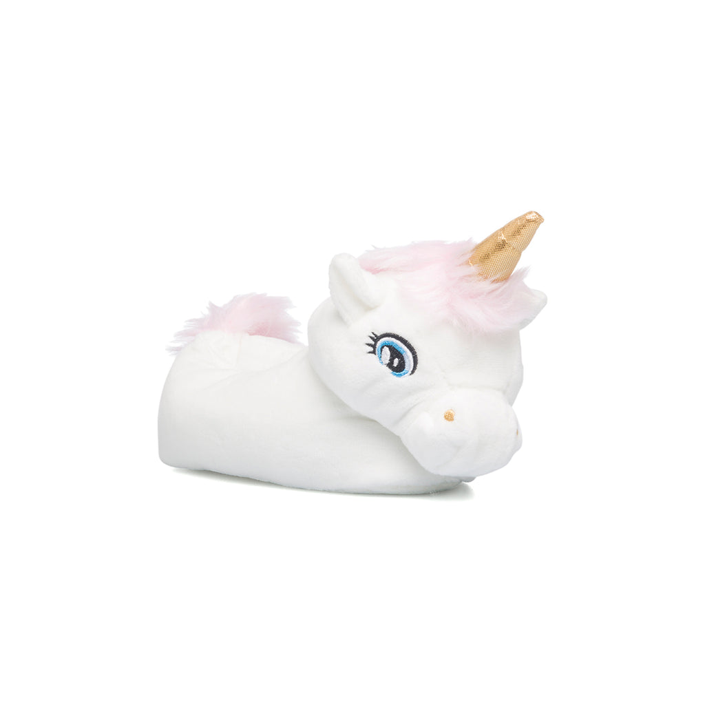 Pantofole unicorno bianche da bambina Hot Sand