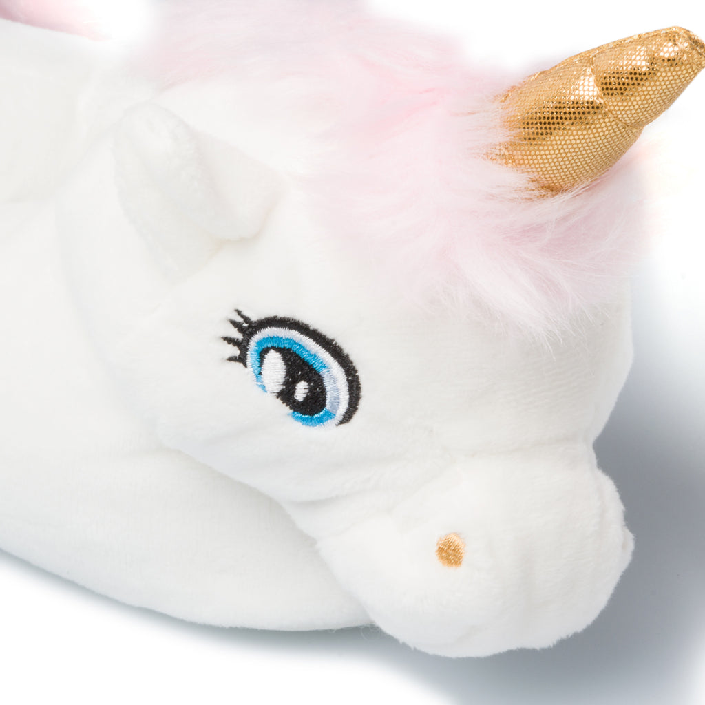 Pantofole unicorno bianche da bambina Hot Sand