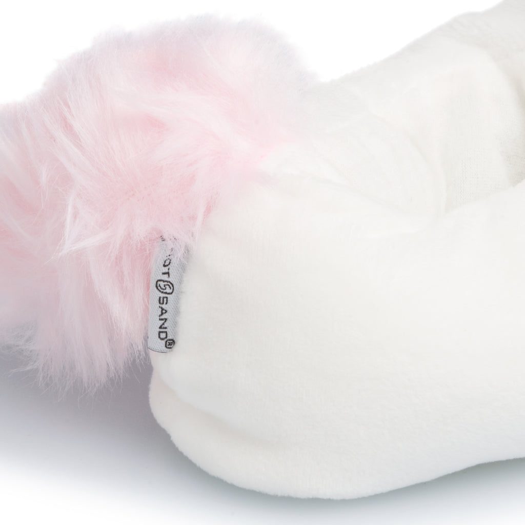Pantofole unicorno bianche da bambina Hot Sand