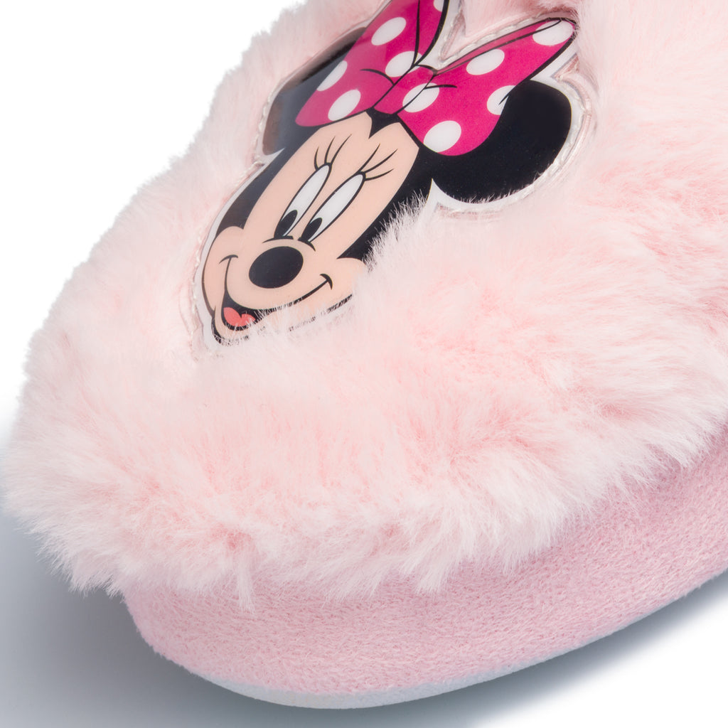 Pantofole da bambina rosa con stampa Minnie