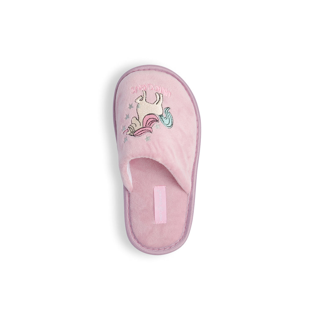 Pantofole rosa da bambina con unicorno Hot Sand