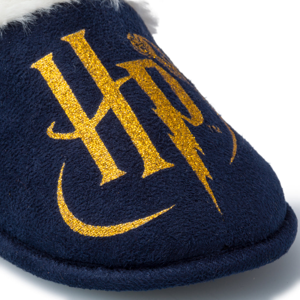 Pantofole da bambino blu navy con logo Harry Potter