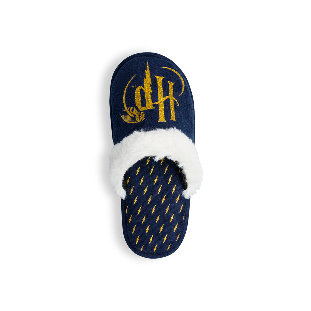 Pantofole da bambino blu navy con logo Harry Potter