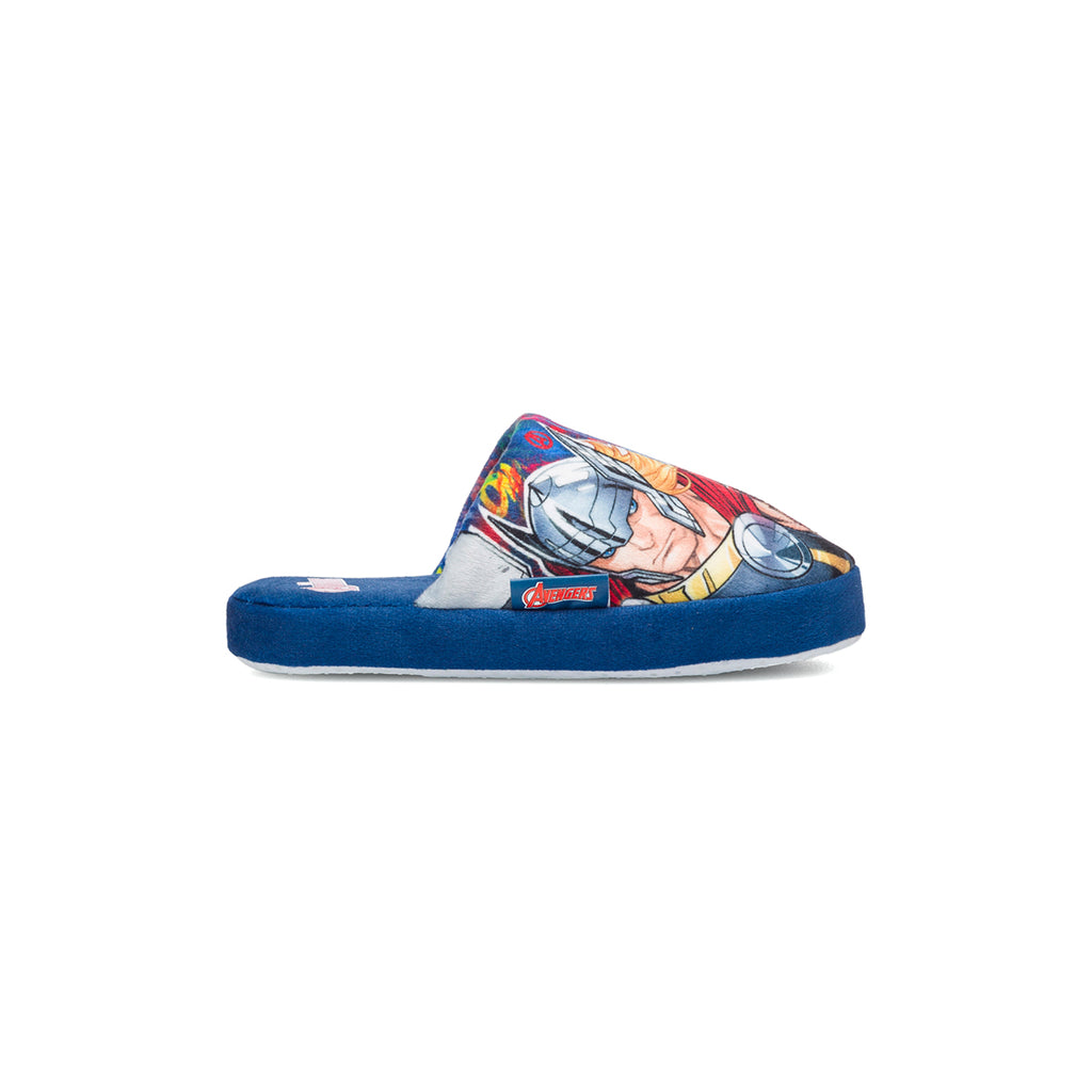 Pantofole da bambino blu con logo Avengers