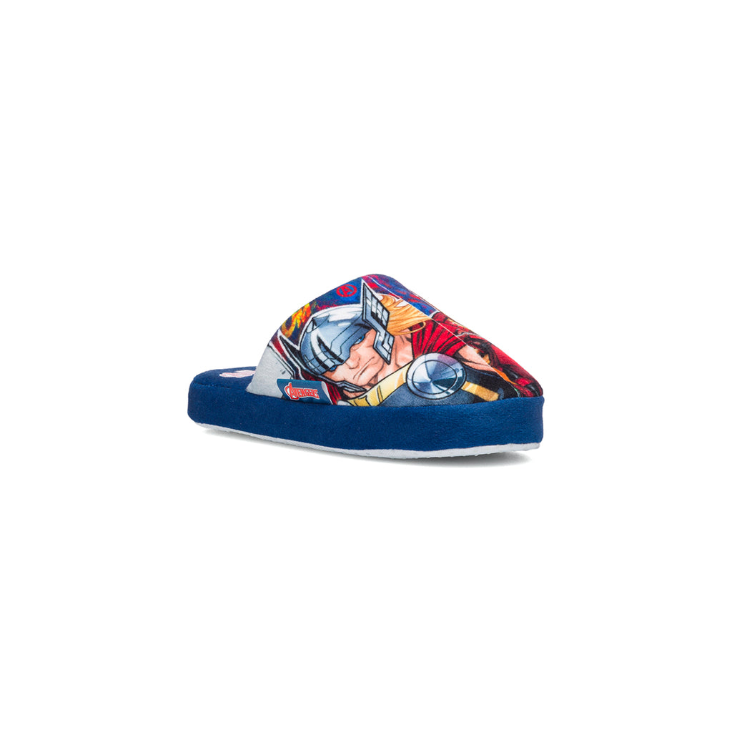 Pantofole da bambino blu con logo Avengers