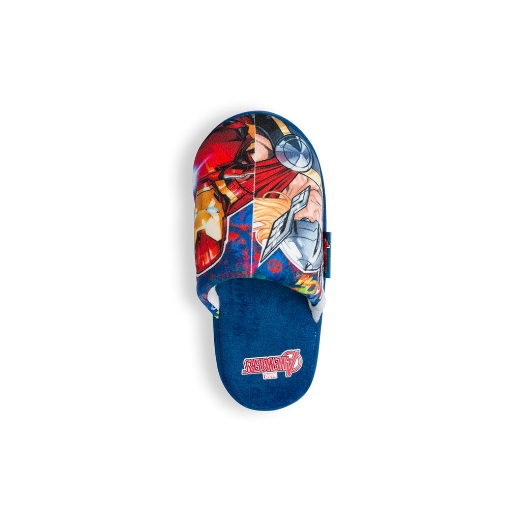 Pantofole da bambino blu con logo Avengers