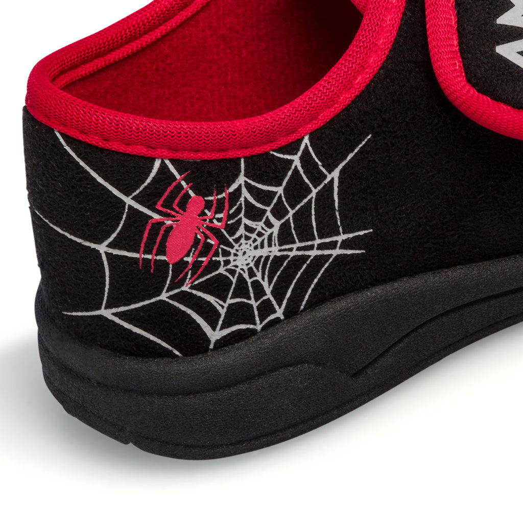 Pantofole da bambino nere con stampa Spiderman