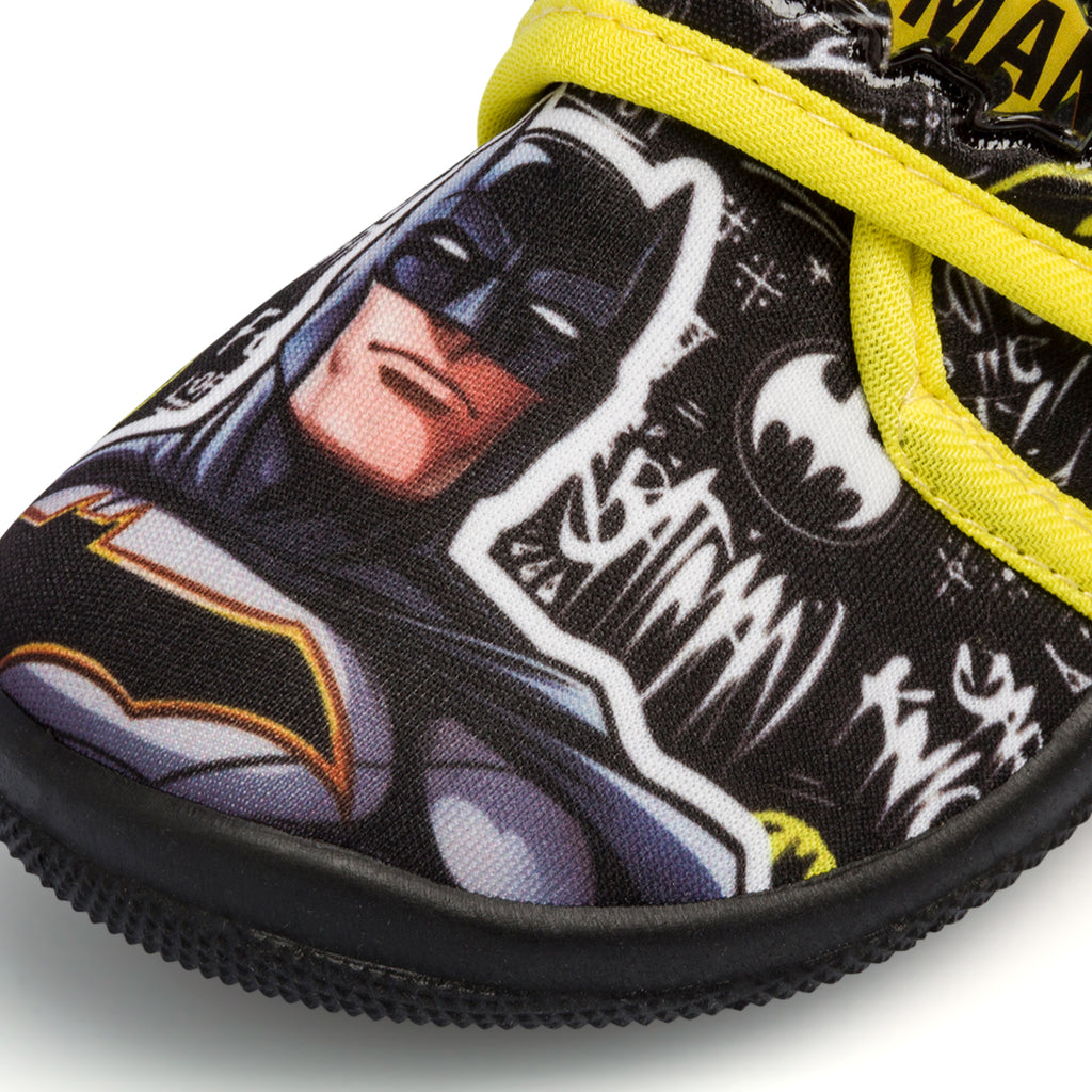 Pantofole da bambino nere con stampa Batman