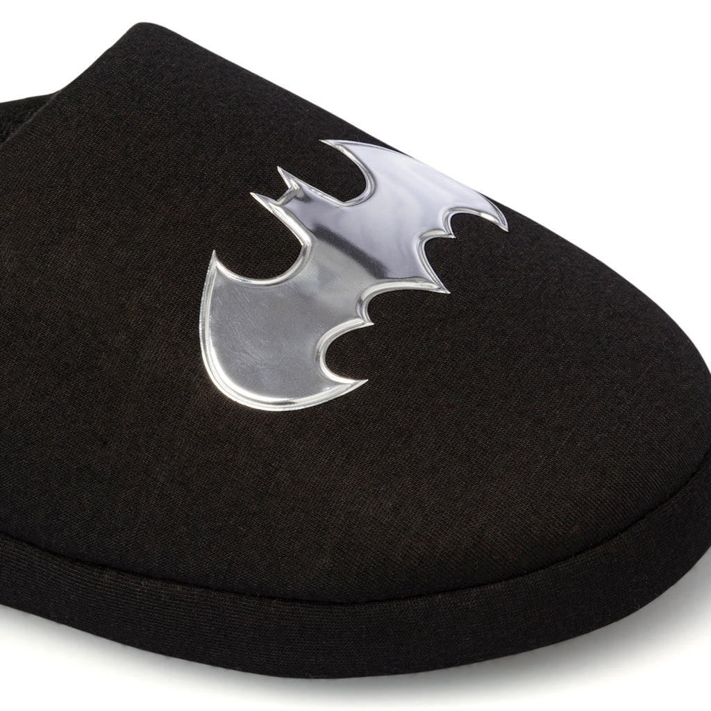 Pantofole da bambino nere con logo Batman
