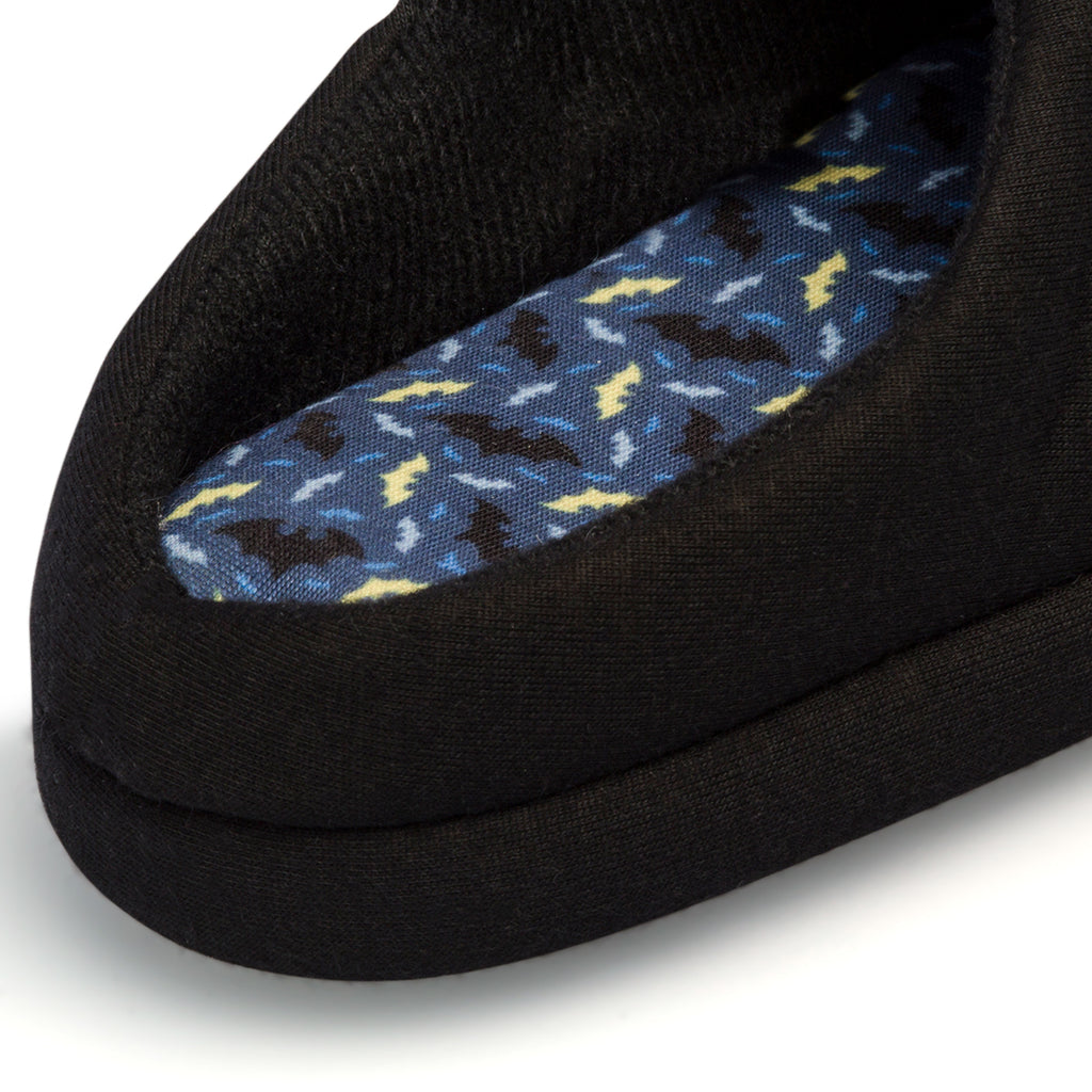 Pantofole da bambino nere con logo Batman