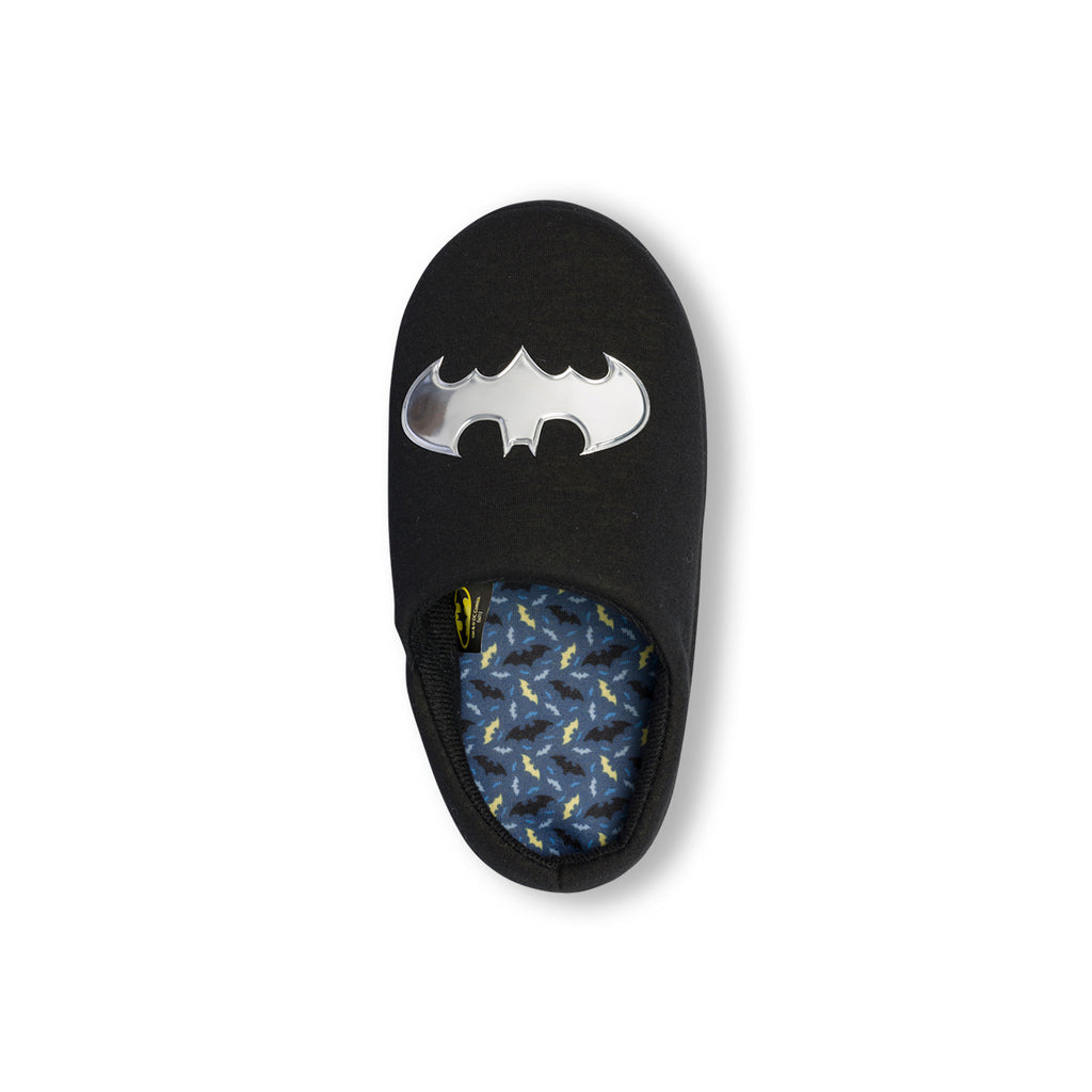 Pantofole da bambino nere con logo Batman