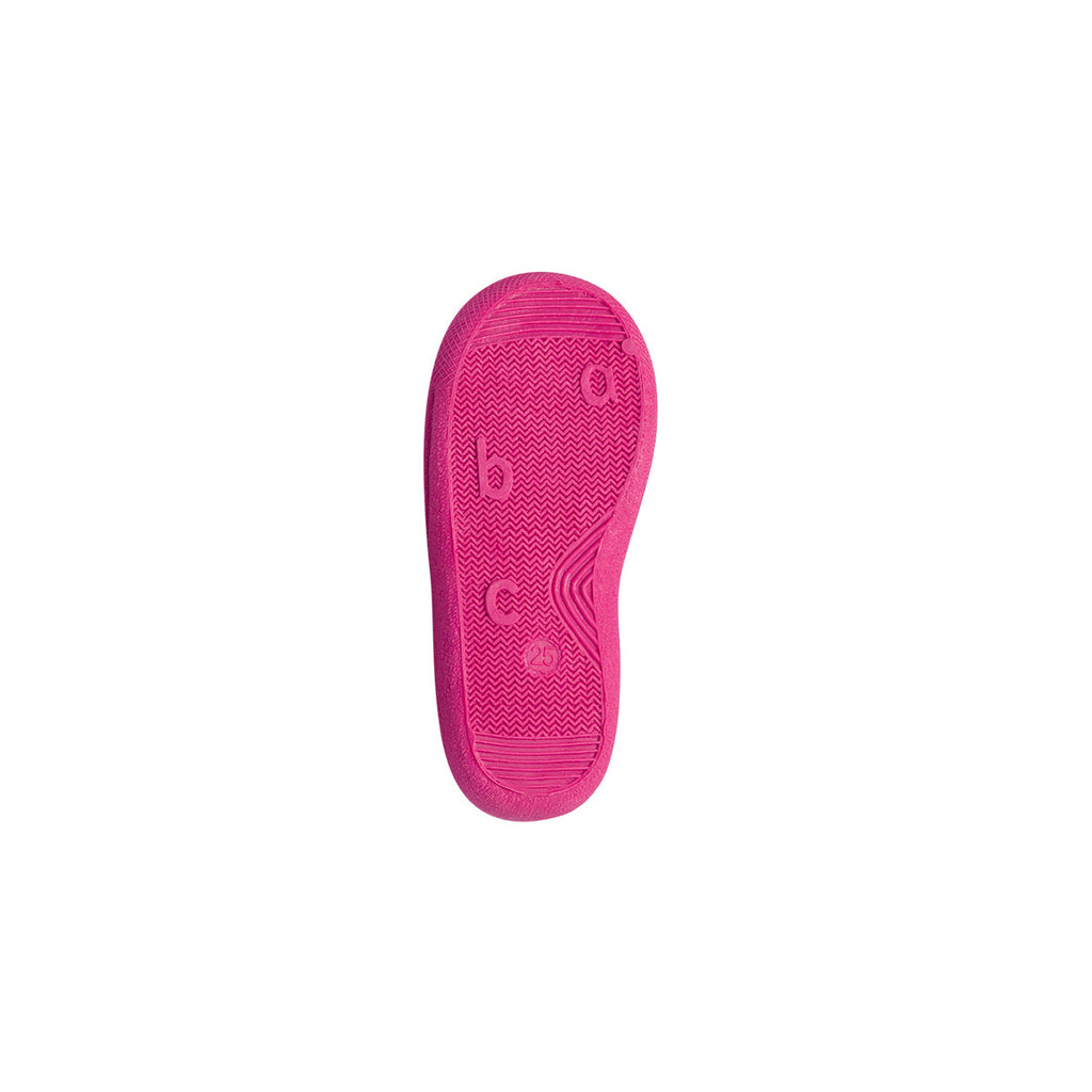 Pantofole arcobaleno da bambina con patch unicorno e fiocchetto
