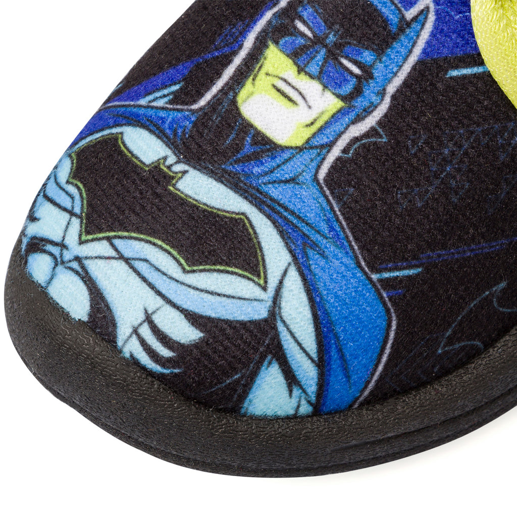 Pantofole nere da bambino con stampa Batman