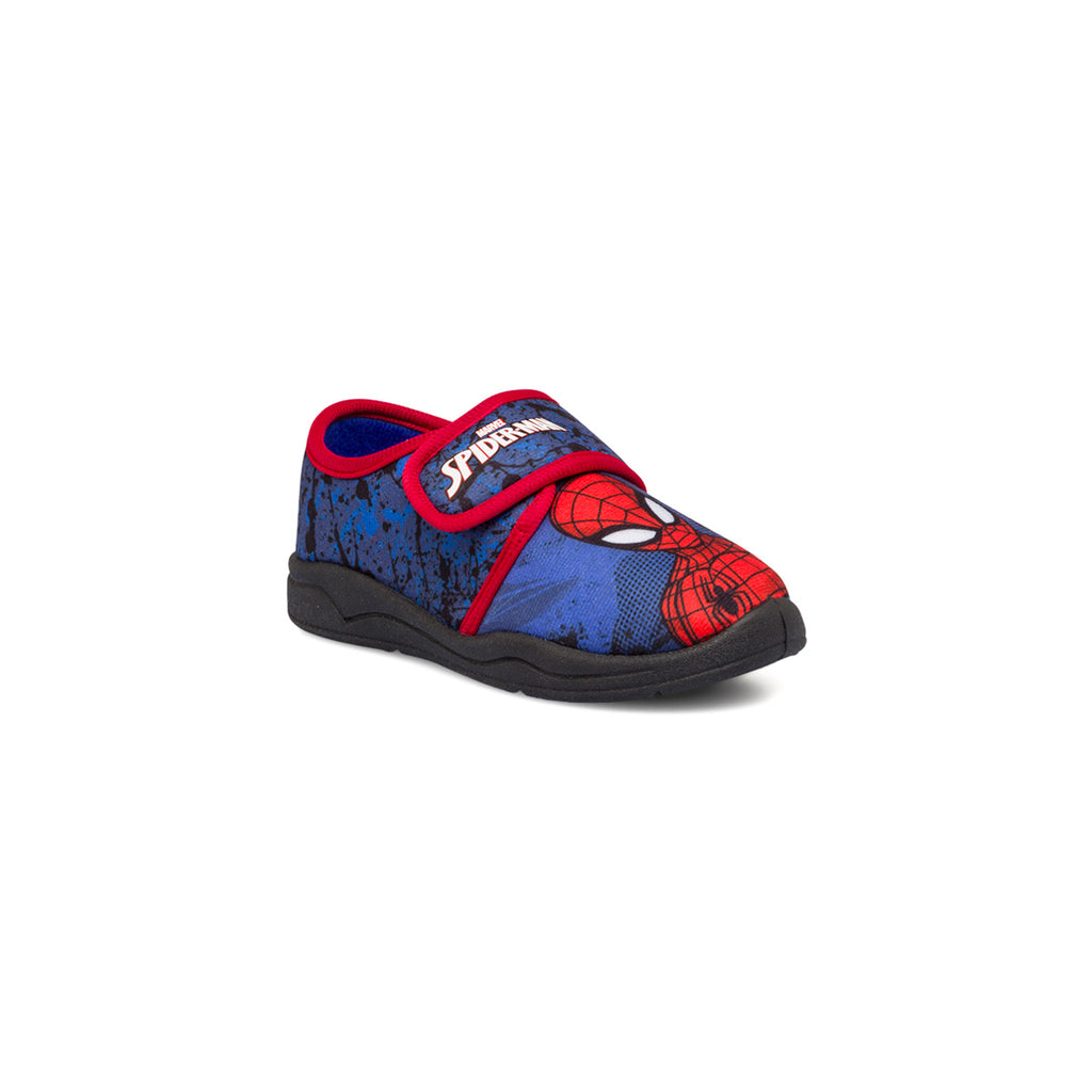 Pantofole blu da bambino con stampa Spiderman