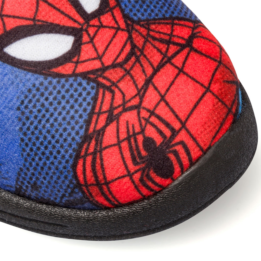 Pantofole blu da bambino con stampa Spiderman