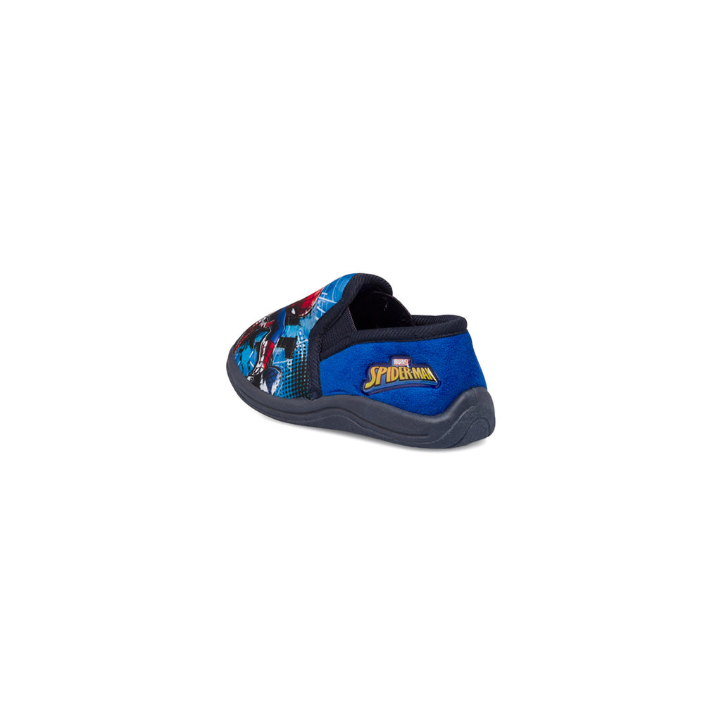 Pantofole blu da bambino con stampa Spiderman