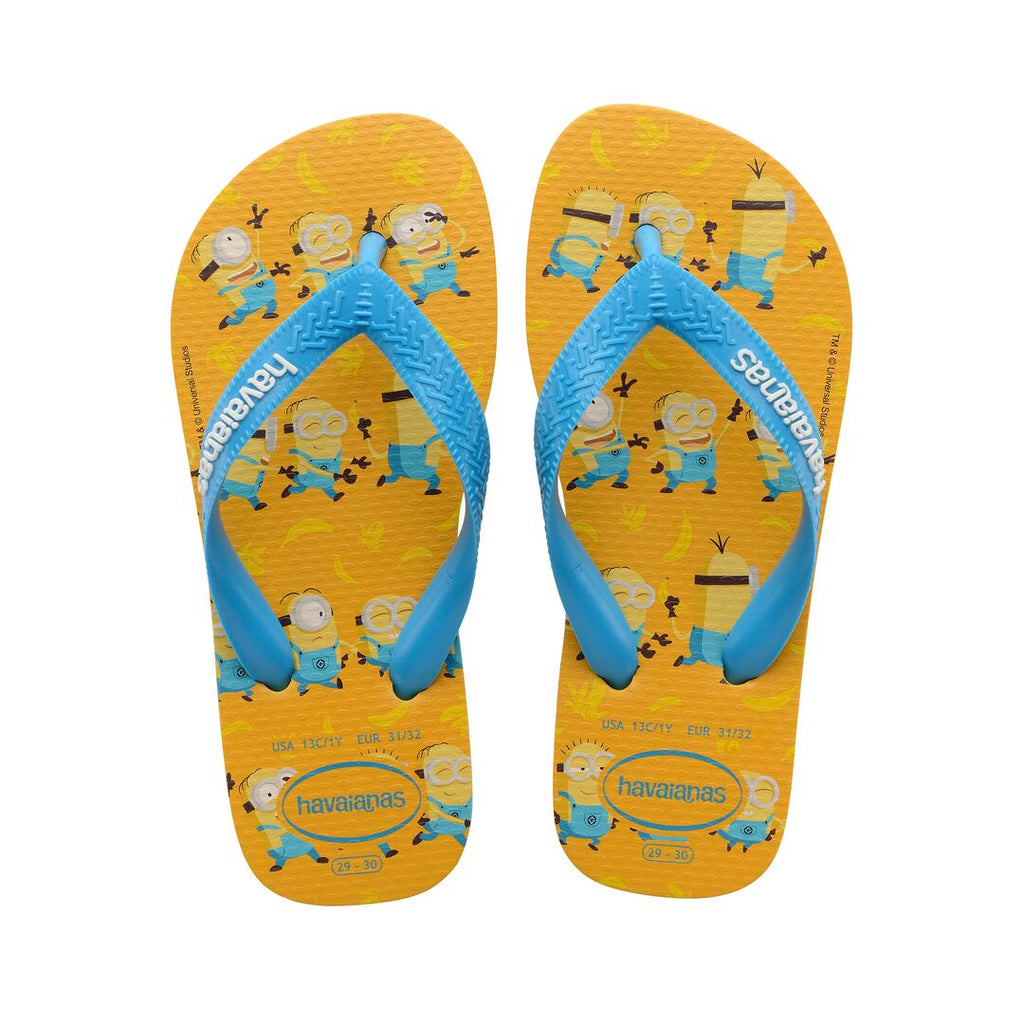 Ciabatte infradito gialle con stampa Havaianas Minions