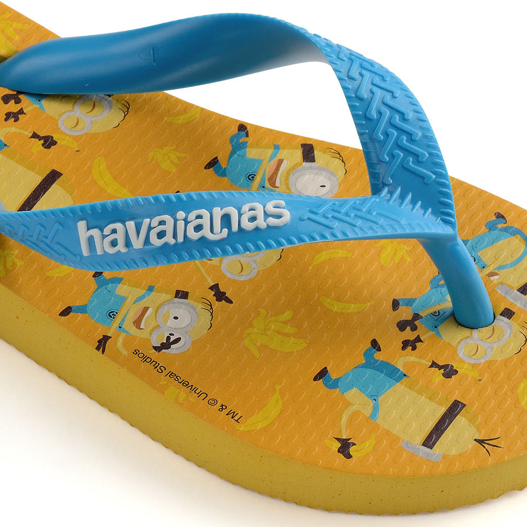 Ciabatte infradito gialle con stampa Havaianas Minions