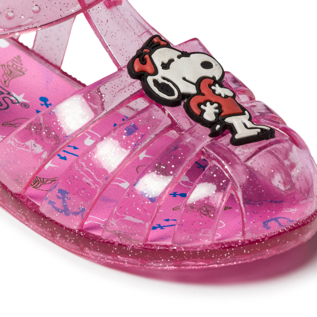 Sandali fucsia a punta chiusa Snoopy