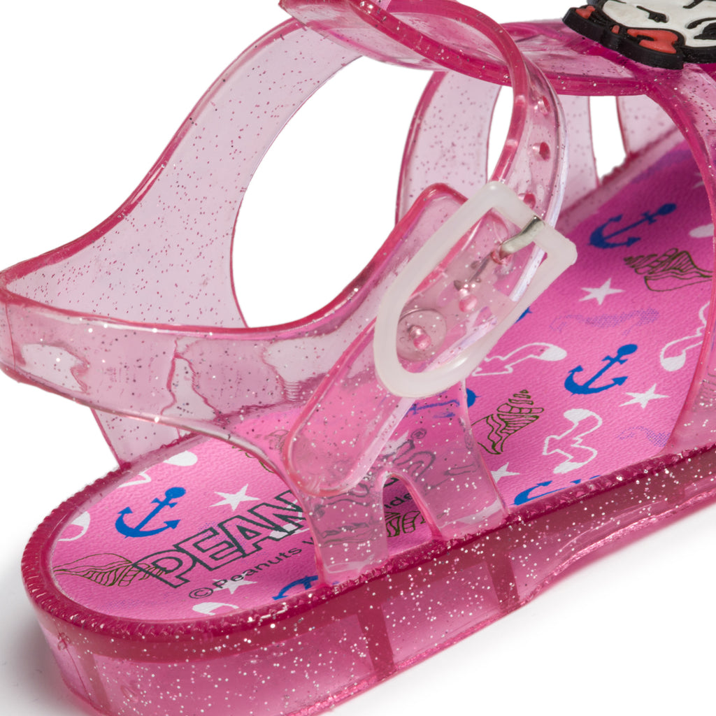 Sandali fucsia a punta chiusa Snoopy