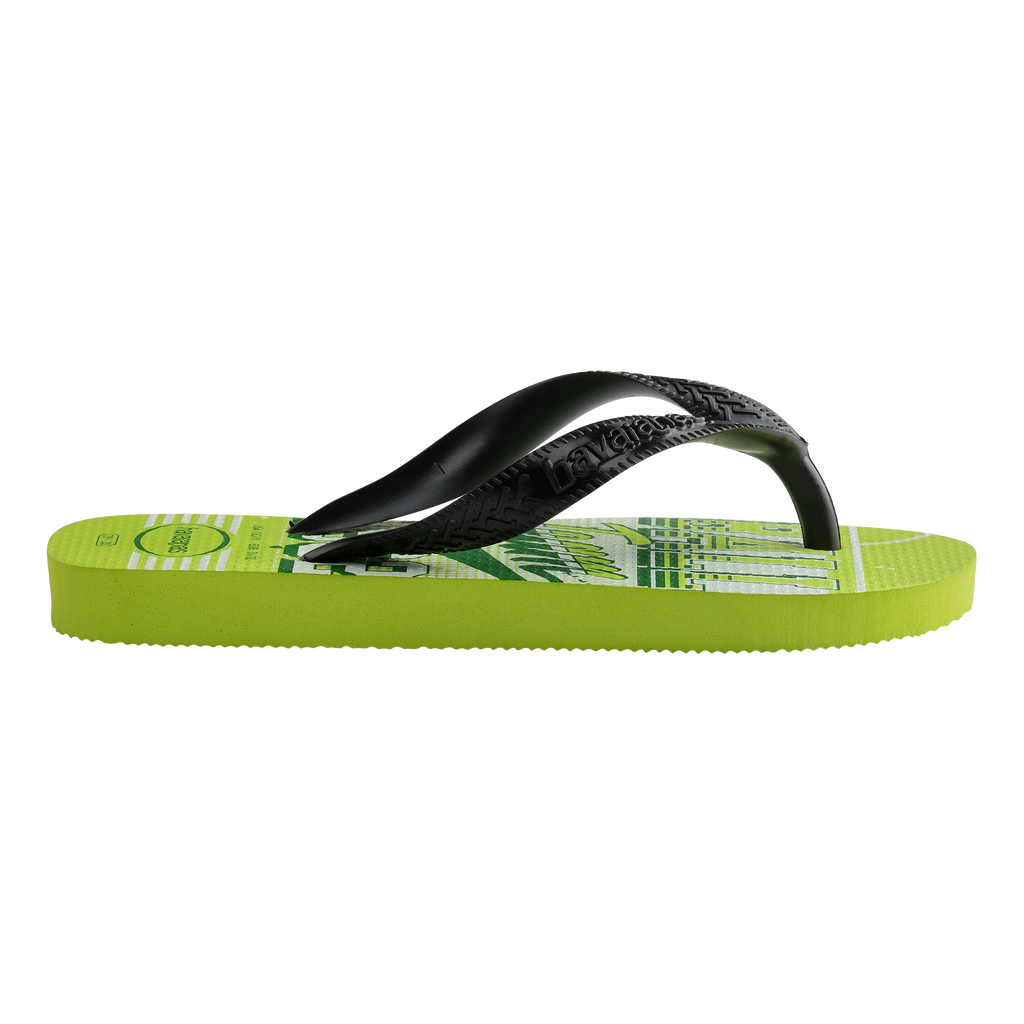 Ciabatte infradito da bambino verdi con stampa sulla suola Havaianas Kids Athletic