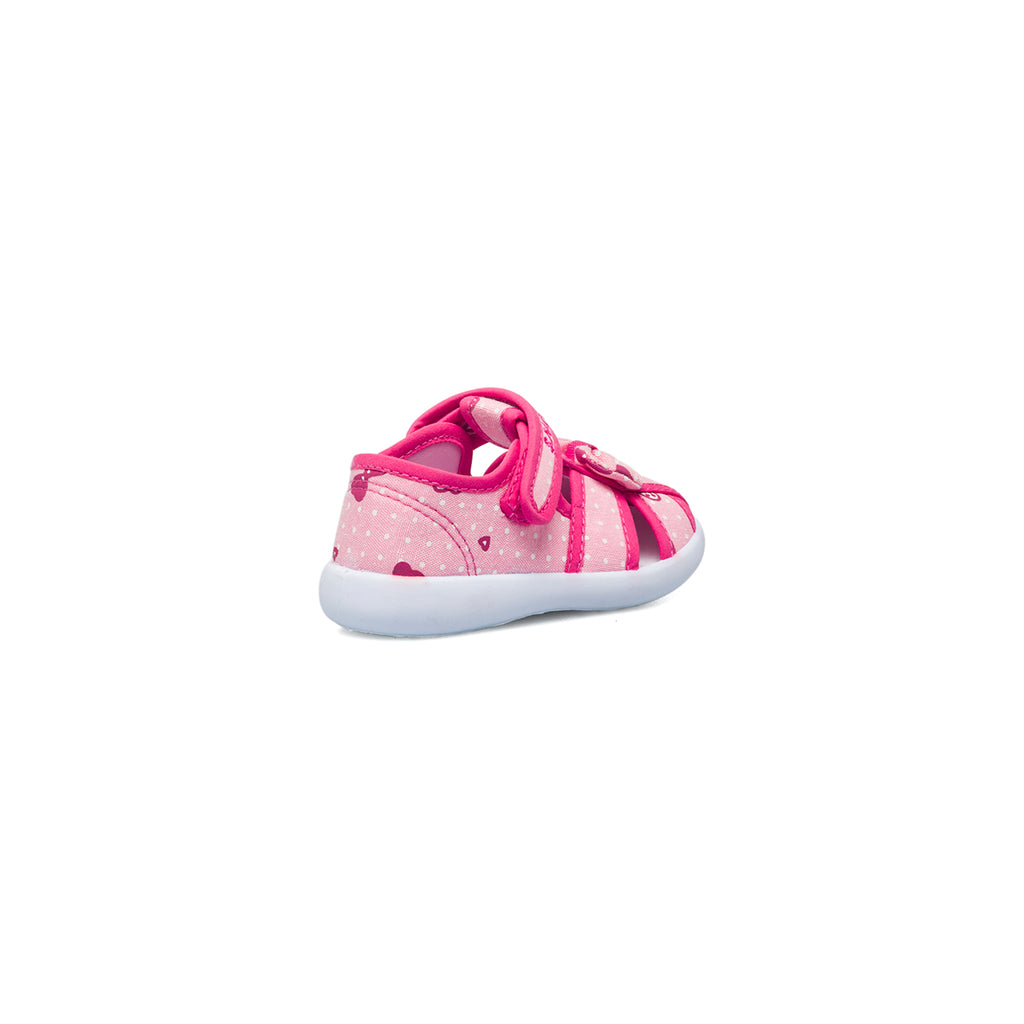 Pantafole rosa da bambina con fiocchetto Snoopy