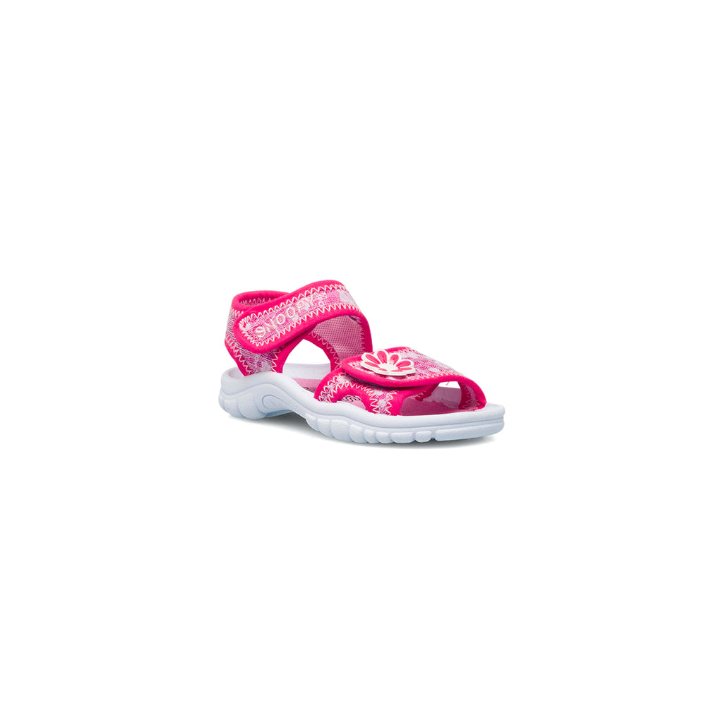 Sandali fucsia da bambina con fiorellini Snoopy