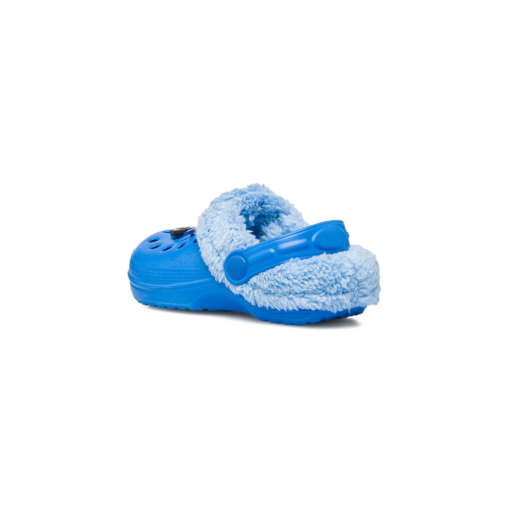 Sabot da bambino blu con logo Bing