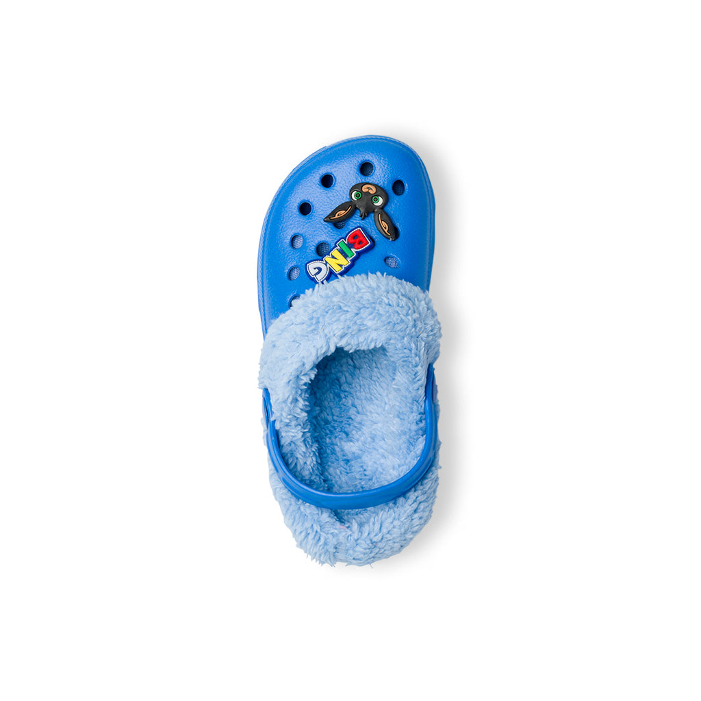 Sabot da bambino blu con logo Bing