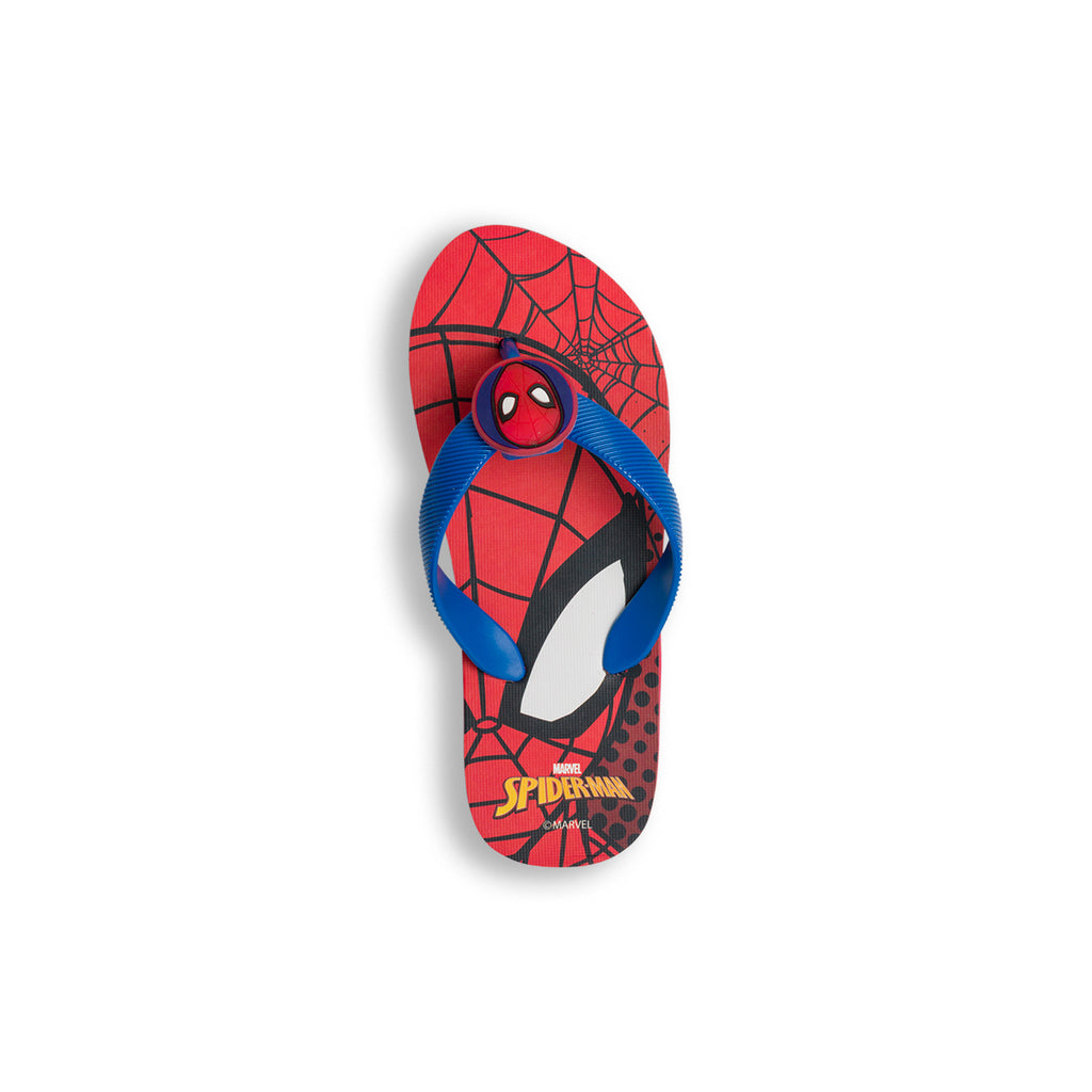 Ciabatte infradito da bambino rosse con luci Spiderman