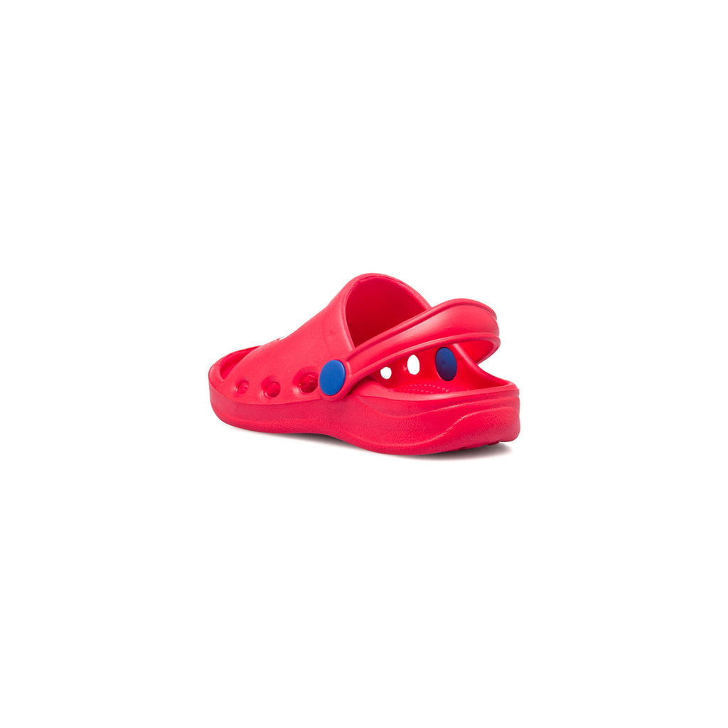 Sandali rossi da bambino con patch Cars
