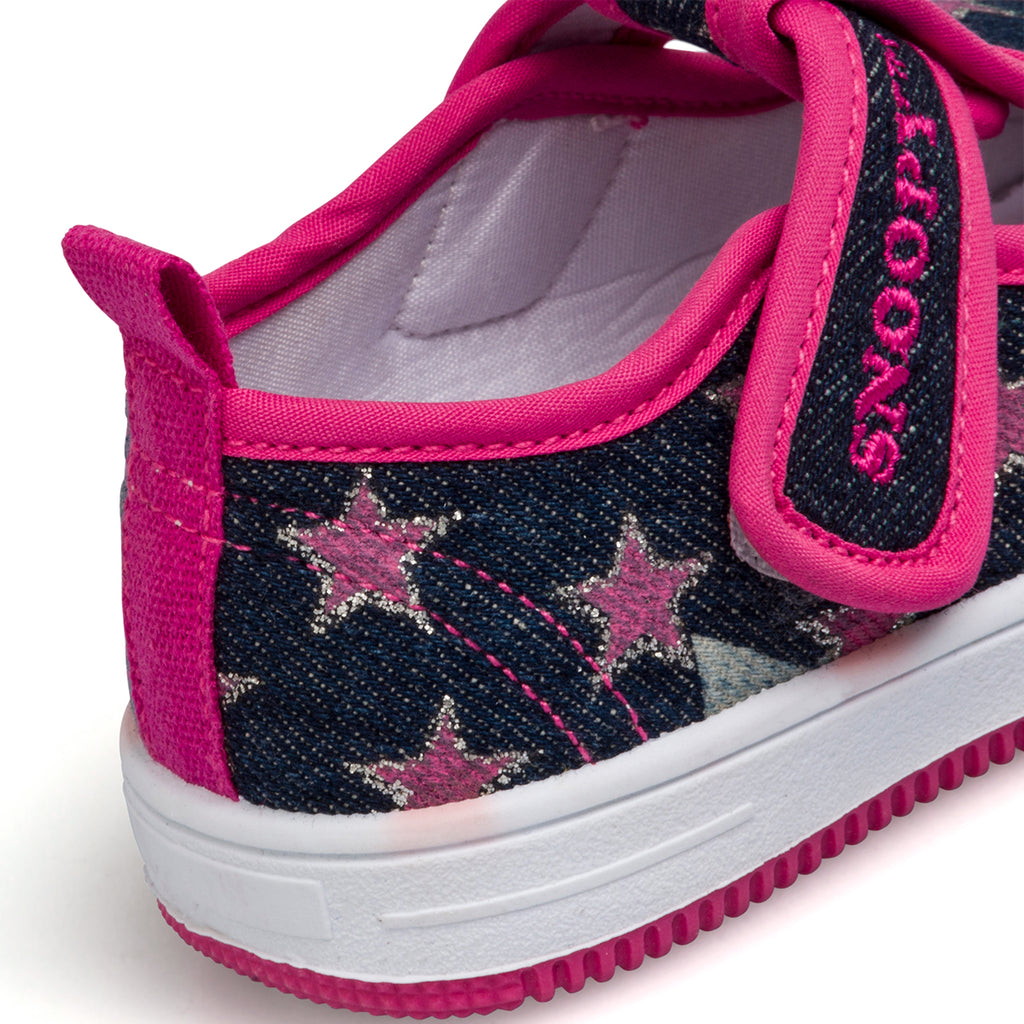 Pantofole blu e fucsia da bambina con logo Snoopy