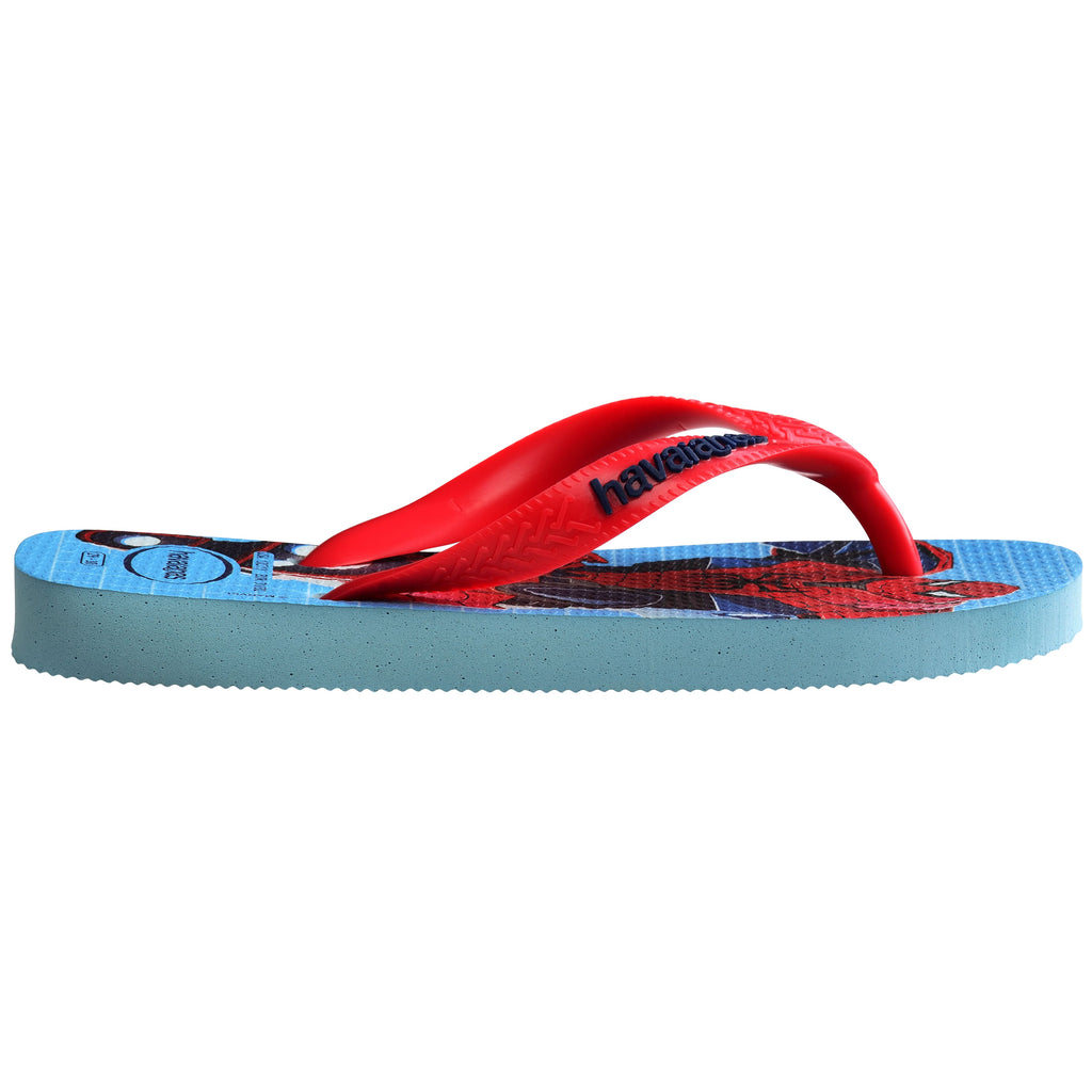 Ciabatte infradito azzurre e rosse da bambino Havaianas Kids Top Marvel