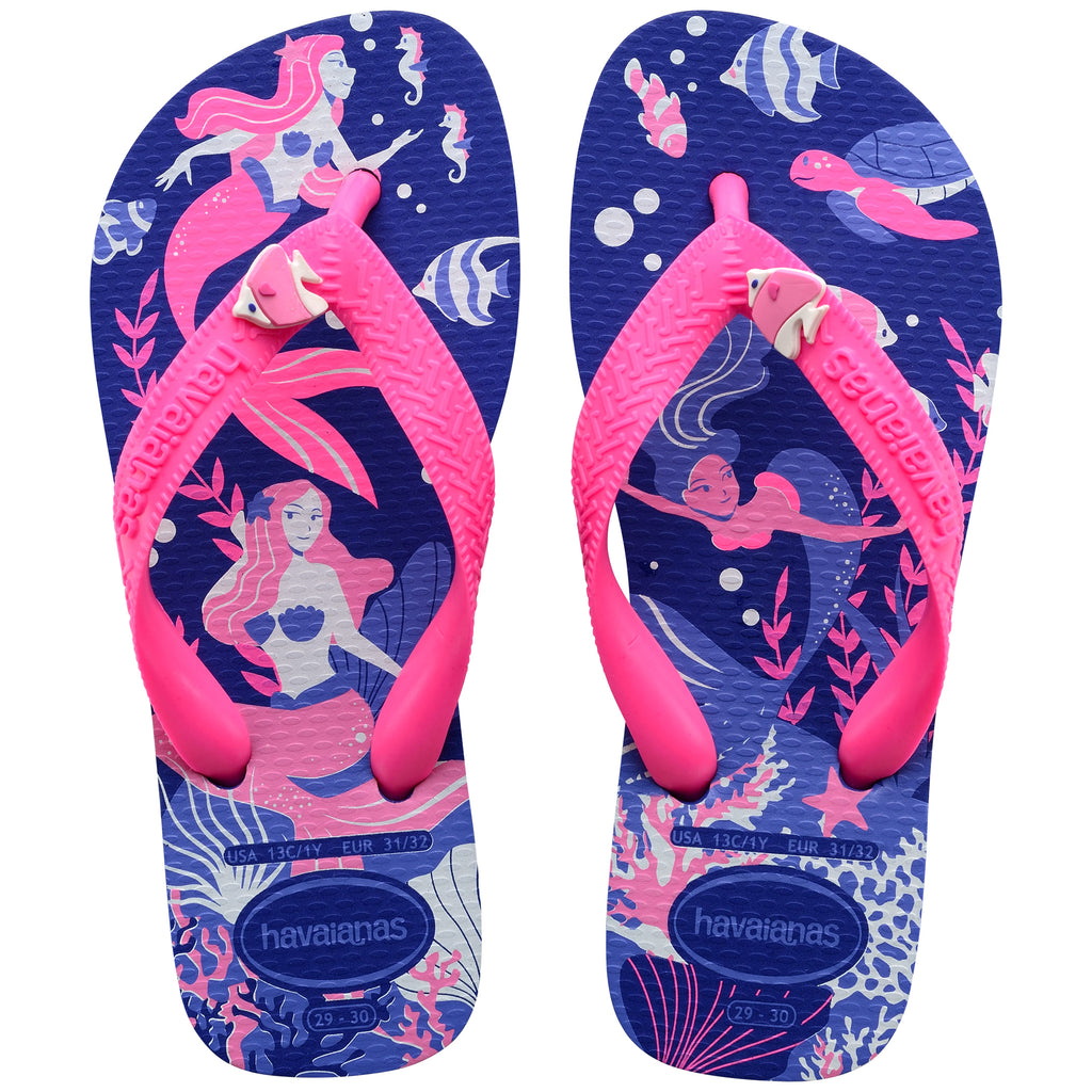 Ciabatte infradito blu e rosa da bambina Havaianas Kids Fantasy