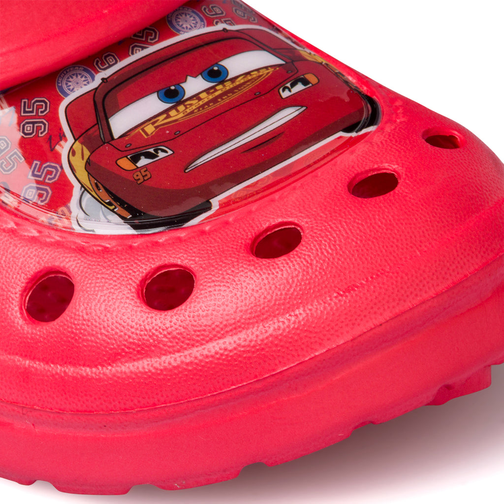 Sabot rosse da bambino con logo Cars