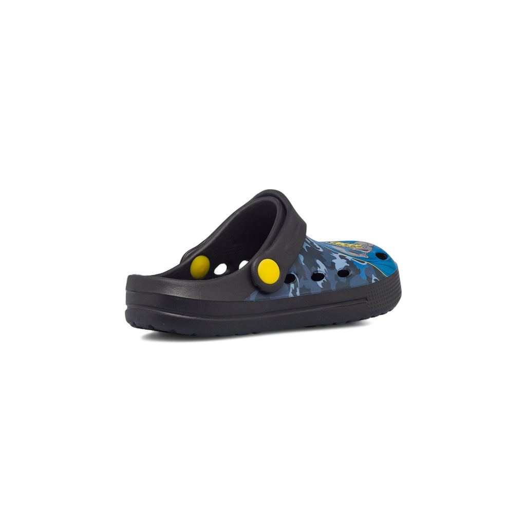 Sabot traforate nere da bambino con logo Batman