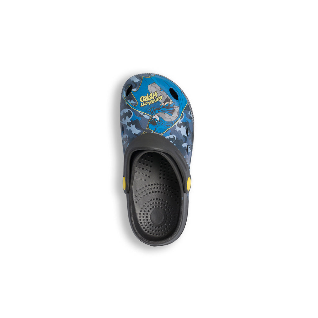 Sabot traforate nere da bambino con logo Batman