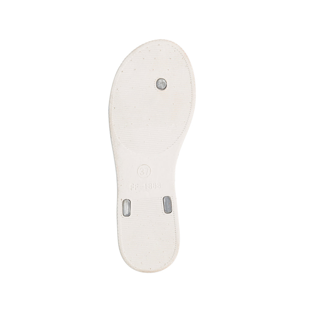 Ciabatte infradito argento con strass da donna Silvia Sikel