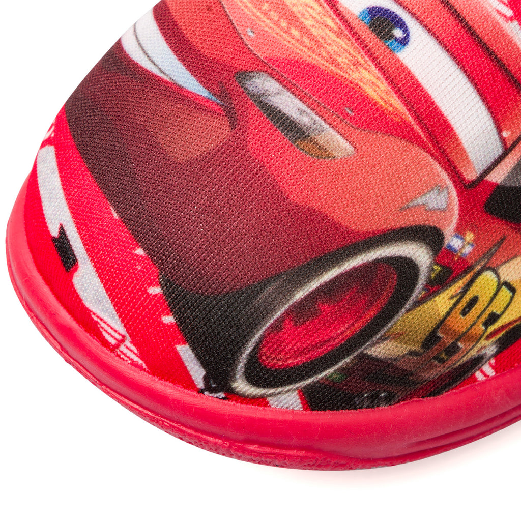 Pantofole rosse da bambino con stampa Cars Saetta McQueen