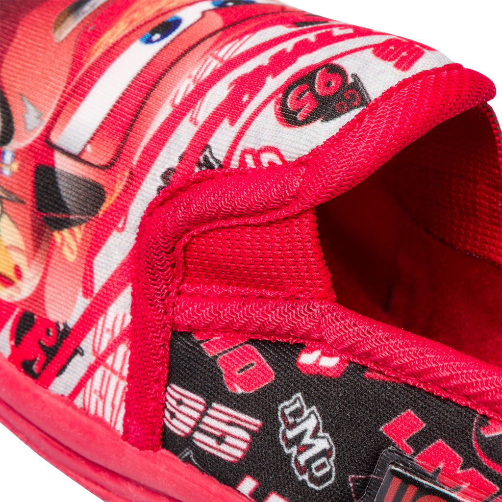 Pantofole rosse da bambino con stampa Cars Saetta McQueen