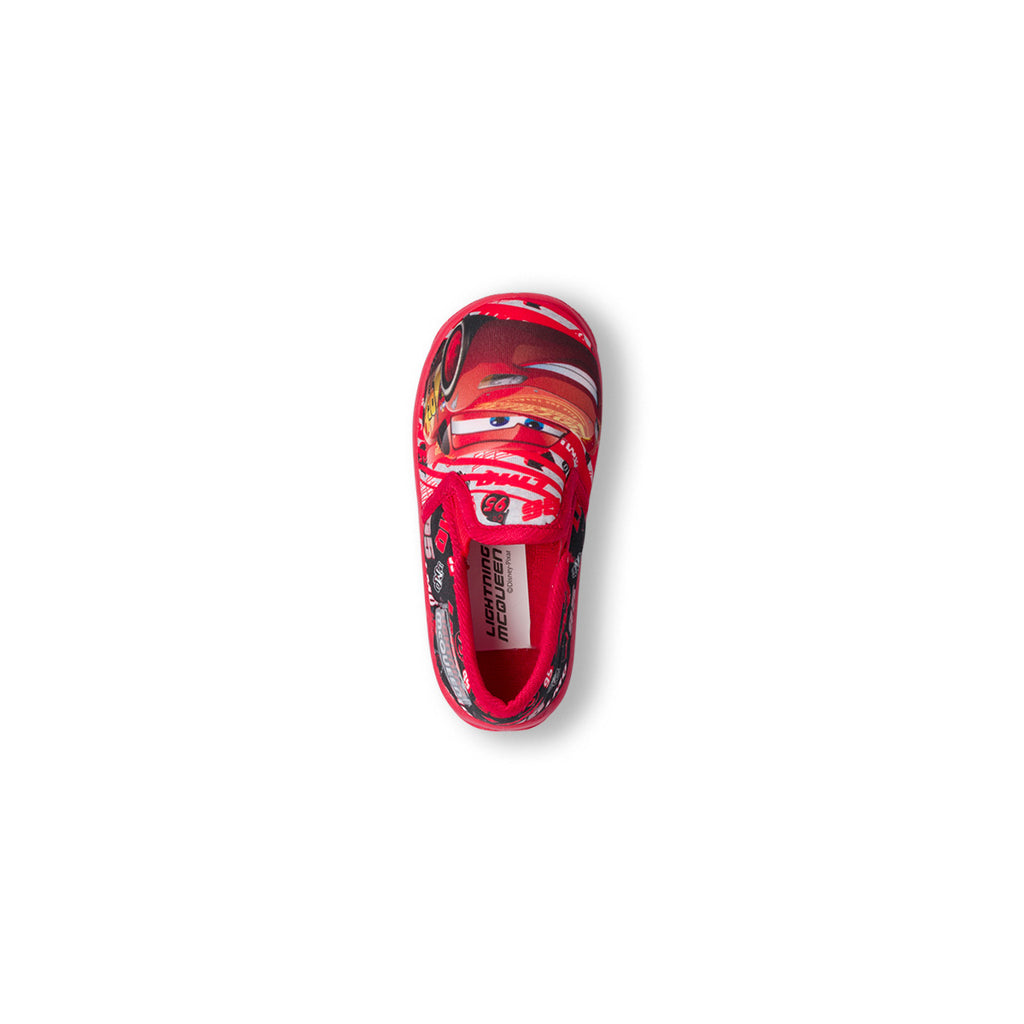 Pantofole rosse da bambino con stampa Cars Saetta McQueen