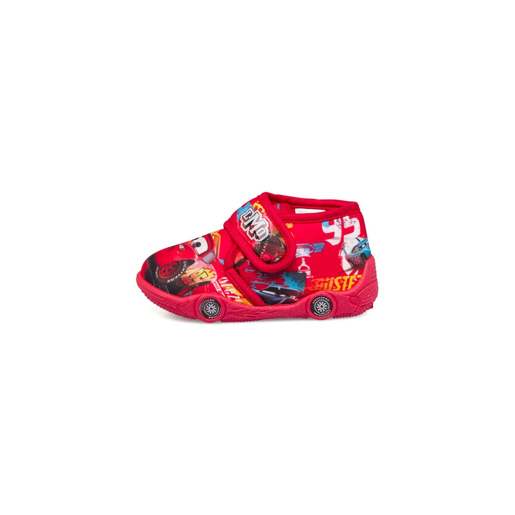 Pantofole rosse da bambino con stampa Cars Saetta McQueen