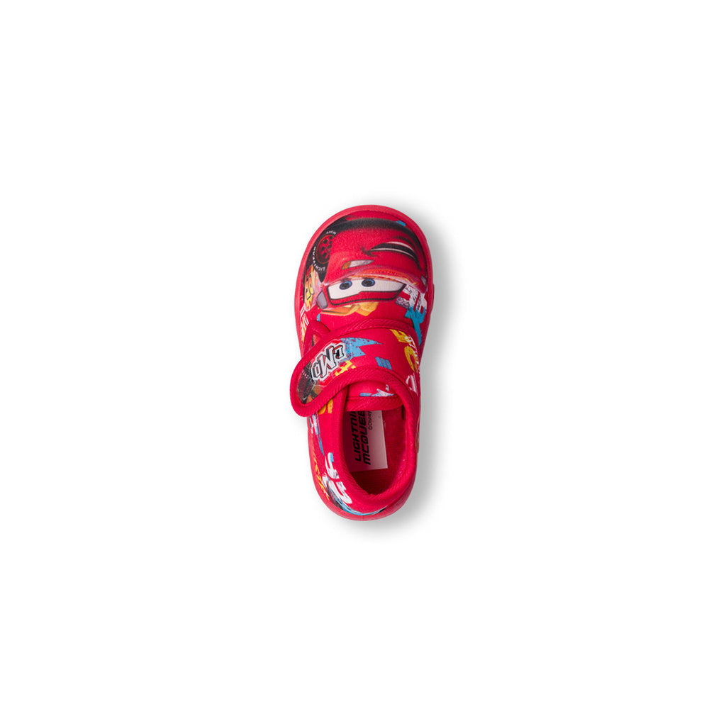 Pantofole rosse da bambino con stampa Cars Saetta McQueen