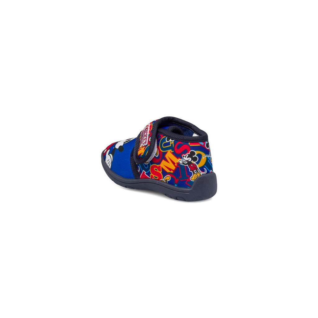 Pantofole blu da bambino con stampa Mickey Mouse