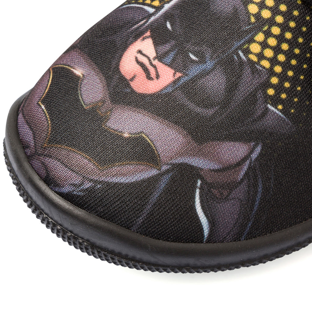 Pantofole nere da bambino con stampa Batman